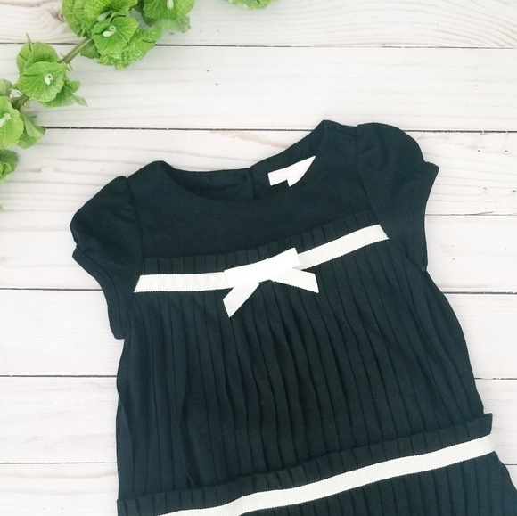 Janie and Jack Black Pleated Dress Set - Picture 3 of 8